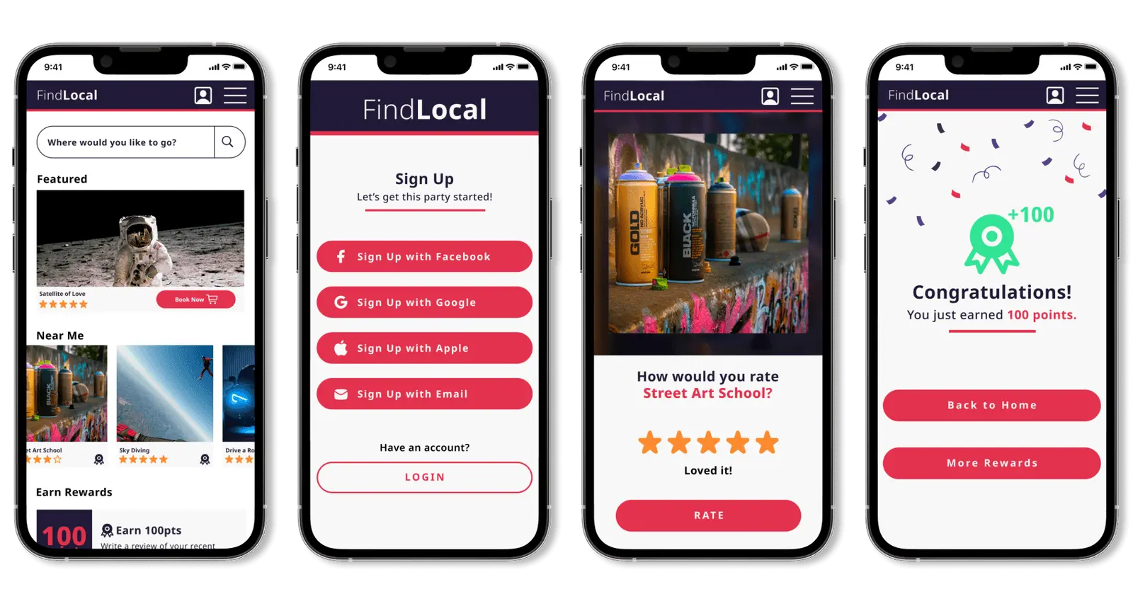 FindLocal Mockup