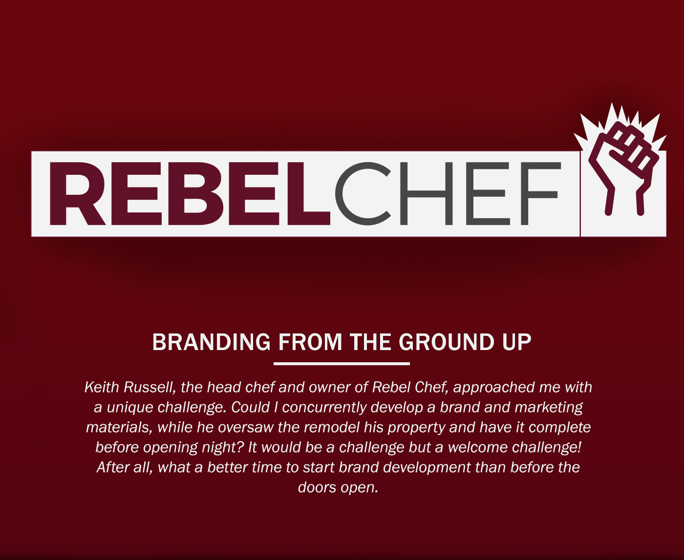 Rebel Chef Brand Introduction